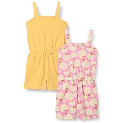 Amazon Essentials Bambine e ragazze Pagliaccetto in Maglia, Pacco da 2, Giallo Caldo/Mele, 6-7 anni Amazon Essentials Bambine e ragazze Pagliaccetto in Maglia, Pacco da 2, Giallo Caldo/Mele, 6-7 anni