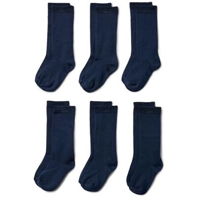 Amazon Essentials Calze al Ginocchio per Uniforme Bambine e ragazze, 6 Paia, Blu Marino, L (8-12 anni) Amazon Essentials Calze al Ginocchio per Uniforme Bambine e ragazze, 6 Paia, Blu Marino, L (8-12 anni)