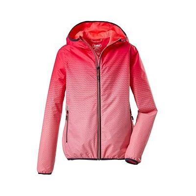 Killtec Mädchen Lyse GRLS JCKT A Funktionsjacke/Regenjacke mit Kapuze, packbar, neon-Coral, 176 Killtec Mädchen Lyse GRLS JCKT A Funktionsjacke/Regenjacke mit Kapuze, packbar, neon-Coral, 176