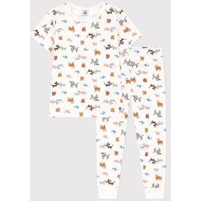 Petit Bateau , Pigiama Bambini e ragazzi, Bianco Marshmallow/Multicolore, 2 anni Petit Bateau , Pigiama Bambini e ragazzi, Bianco Marshmallow/Multicolore, 2 anni