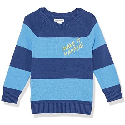 Amazon Essentials Maglione a Girocollo Bambini e Ragazzi, Blu Blu Marino Righe da Rugby, 9 Anni Amazon Essentials Maglione a Girocollo Bambini e Ragazzi, Blu Blu Marino Righe da Rugby, 9 Anni