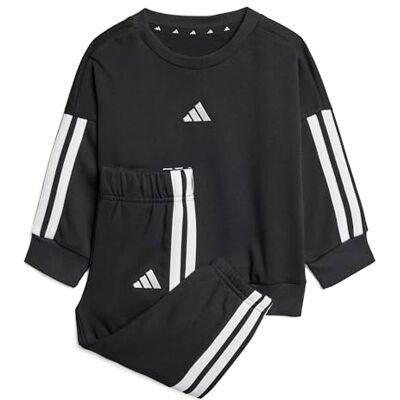 Adidas Unisex Bimbi 0-24 Essentials Jogger Track Suit, black/white, 9-12 Months Adidas Unisex Bimbi 0-24 Essentials Jogger Track Suit, black/white, 9-12 Months