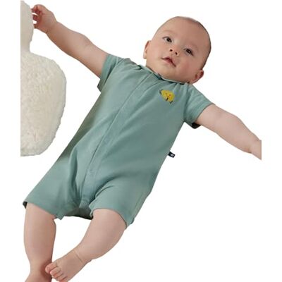 Petit Bateau A0dhk, Combicourt Unisex Bimbi 0-24, Verde, 0-3 mesi Petit Bateau A0dhk, Combicourt Unisex Bimbi 0-24, Verde, 0-3 mesi