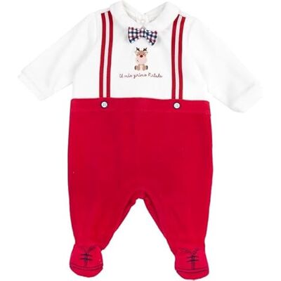 Chicco Tutina Natale in ciniglia con Piedino Chicco Tutina Natale in ciniglia con Piedino