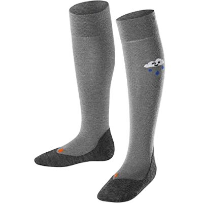 Falke Active Rainboot K Kh lana lyocell al ginocchio spessi caldi traspiranti fantasia 1 paio, Calzini lunghi Unisex Bambini, Grigio Light Grey Melange 3830, 35-38 Falke Active Rainboot K Kh lana lyocell al ginocchio spessi caldi traspiranti fantasia 1 paio, Calzini lunghi Unisex Bambini, Grigio Light Grey Melange 3830, 35-38