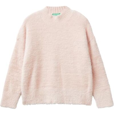 United Colors Of Benetton Maglia Lupetto M/L Maglione, Rosa, 140 cm Bambina United Colors Of Benetton Maglia Lupetto M/L Maglione, Rosa, 140 cm Bambina