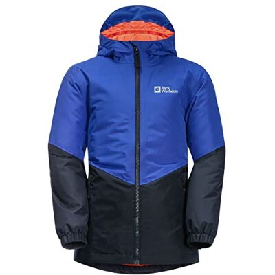 Jack Wolfskin TRIOS JACKET K, Cappotto Unisex, active blue, Jack Wolfskin TRIOS JACKET K, Cappotto Unisex, active blue,