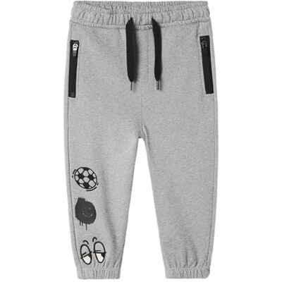 NAME IT Sweat Pant Bru Nmmnyree Nreg-Pantaloni Sportivi, Grigio, 110 Bambino NAME IT Sweat Pant Bru Nmmnyree Nreg-Pantaloni Sportivi, Grigio, 110 Bambino