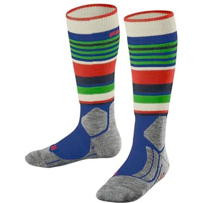 Falke Calzini da sci unisex per bambini, SK2 Intermediate K Kh, materiale funzionale caldo, spesso, 1 paio, blu Yve 6714 Trend, 31-34, Blu Yve 6714 Trend, 31-34 Falke Calzini da sci unisex per bambini, SK2 Intermediate K Kh, materiale funzionale caldo, spesso, 1 paio, blu Yve 6714 Trend, 31-34, Blu Yve 6714 Trend, 31-34