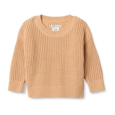 Amazon Essentials x Sofia Grainge Maglione Pullover Bambini e ragazzi, Cammello Chiaro, 2 anni Amazon Essentials x Sofia Grainge Maglione Pullover Bambini e ragazzi, Cammello Chiaro, 2 anni