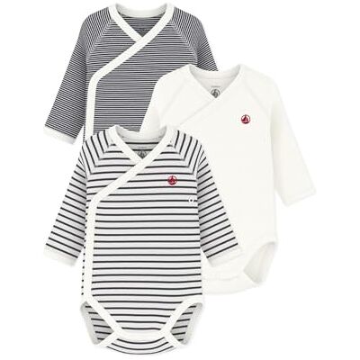 Petit Bateau 54219, Body neonato manica lunga (Pacco da 3) Unisex Bimbi 0-24, Variante 1, Precoce Petit Bateau 54219, Body neonato manica lunga (Pacco da 3) Unisex Bimbi 0-24, Variante 1, Precoce