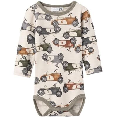 NAME IT NBMWILLITUS Wool LS Body XXIII, Body Bimbo 0-24, Moonbeam/AOP:AOP, 62 NAME IT NBMWILLITUS Wool LS Body XXIII, Body Bimbo 0-24, Moonbeam/AOP:AOP, 62