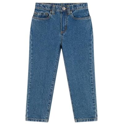 Petit Bateau Pantaloni da Bambino in Denim, Blu Medio, 10 Anni Petit Bateau Pantaloni da Bambino in Denim, Blu Medio, 10 Anni