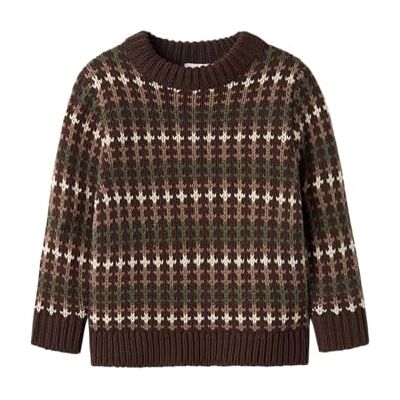 NAME IT NMMOPALSE LS Knit, Maglione Lavorato a Maglia Bambino, Bracken, NAME IT NMMOPALSE LS Knit, Maglione Lavorato a Maglia Bambino, Bracken,