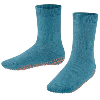 Falke Catspads K Hp cotone lana con suola in gomma 1 paire, Calze da casa Unisex Bambini, Turchese Petrol 6795, 35-38 Falke Catspads K Hp cotone lana con suola in gomma 1 paire, Calze da casa Unisex Bambini, Turchese Petrol 6795, 35-38