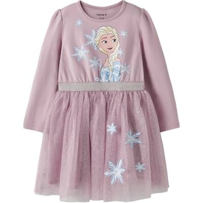 NAME IT Nmfosimi Frozen LS Tulle Dress Wdi, Keepsake Lilac, 92 cm NAME IT Nmfosimi Frozen LS Tulle Dress Wdi, Keepsake Lilac, 92 cm