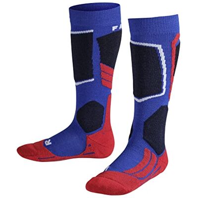 Falke SK2 Intermediate K Kh lana filo funzionale caldi spessi 1 paio, Calzini da sci Unisex Bambini, Blu Cobalt Blue 6941, 23-26 Falke SK2 Intermediate K Kh lana filo funzionale caldi spessi 1 paio, Calzini da sci Unisex Bambini, Blu Cobalt Blue 6941, 23-26