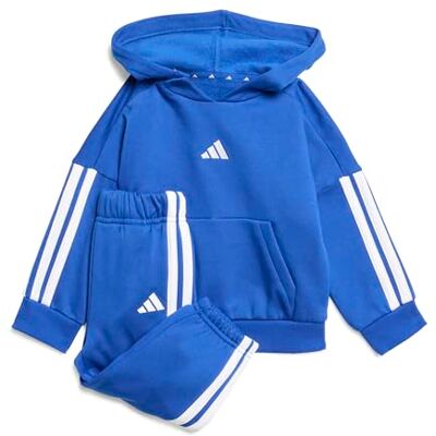 Adidas Unisex Bimbi 0-24 Essentials Hooded Jogger Track Suit, Royal Blue/White/White, 3-6 Months Adidas Unisex Bimbi 0-24 Essentials Hooded Jogger Track Suit, Royal Blue/White/White, 3-6 Months