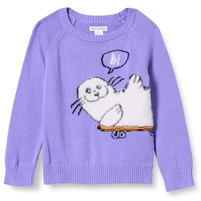 Amazon Essentials Maglione a Girocollo Bambine e Ragazze, Porpora Foca, 6-7 Anni Amazon Essentials Maglione a Girocollo Bambine e Ragazze, Porpora Foca, 6-7 Anni
