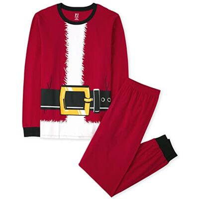 The Children's Place Family Matching, Christmas And Holiday Pajama Sets, Cotton Set di Pigiama, Vestito da Babbo Natale, M Unisex-Bimbi The Children's Place Family Matching, Christmas And Holiday Pajama Sets, Cotton Set di Pigiama, Vestito da Babbo Natale, M Unisex-Bimbi