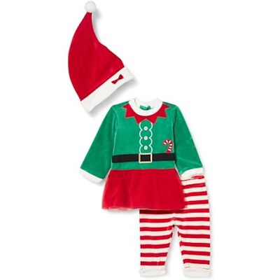 Chicco Outfit Di Natale In Ciniglia, Completo Con Cardigan E Pantaloni Lunghi Unisex Bimbi 0-24, Rosso (2), 0 mesi Chicco Outfit Di Natale In Ciniglia, Completo Con Cardigan E Pantaloni Lunghi Unisex Bimbi 0-24, Rosso (2), 0 mesi