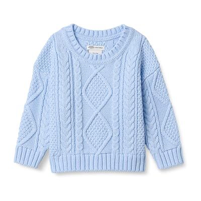 Amazon Essentials x Sofia Grainge Maglione Girocollo con Trecce Bambini e ragazzi, Blu Chiaro, 8 anni Amazon Essentials x Sofia Grainge Maglione Girocollo con Trecce Bambini e ragazzi, Blu Chiaro, 8 anni