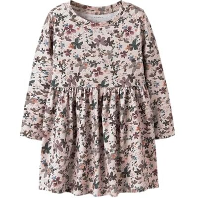 NAME IT Nmfnaline LS Dress, Peyote Melange, 92 cm Bambina NAME IT Nmfnaline LS Dress, Peyote Melange, 92 cm Bambina
