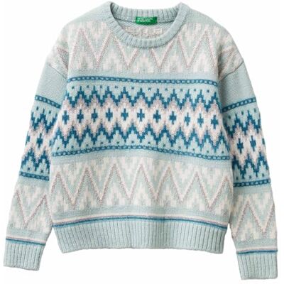 United Colors Of Benetton Maglia G/C M/L Maglione, Verde, 170 cm Bambina United Colors Of Benetton Maglia G/C M/L Maglione, Verde, 170 cm Bambina