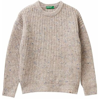 United Colors Of Benetton Maglia G/C M/L Maglione, Grigio, 140 cm Bambino United Colors Of Benetton Maglia G/C M/L Maglione, Grigio, 140 cm Bambino