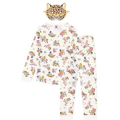 Petit Bateau A09F6 Pigiama, Marshmallow/Multico, 3 Anni Bambina Petit Bateau A09F6 Pigiama, Marshmallow/Multico, 3 Anni Bambina