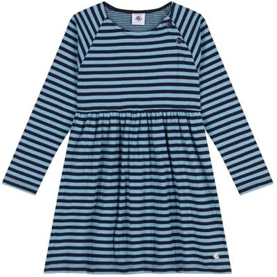 Petit Bateau , Abito a maniche lunghe Bambine e ragazze, Blu Smoking/Blu Azul, 12 anni Petit Bateau , Abito a maniche lunghe Bambine e ragazze, Blu Smoking/Blu Azul, 12 anni