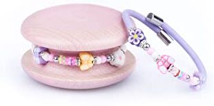 Too Late Bracciale Donna, Bracciale Macaron Funny Mignon 1 Giro, Bracciale Charm, Bracciale Caucciù Made in Italy (buttlillach)