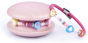 Too Late Bracciale Donna, Bracciale Macaron Funny Mignon 1 Giro, Bracciale Charm, Bracciale Caucciù Made in Italy (lovefuxia)