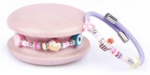 Too Late Bracciale Donna, Bracciale Macaron Funny Mignon 1 Giro, Bracciale Charm, Bracciale Caucciù Made in Italy (sweetlillach)