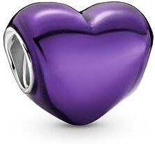 Pandora Charm Cuore viola metallizzato 799291C01 argento