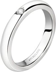 Morellato Anello unisex, collezione Love Rings, in acciaio inossidabile, cristallo SNA46, Única, Metallo, Nessuna pietra preziosa