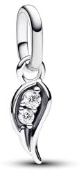 PANDORA ME 793041C01 - Ciondolo a forma di ali d'angelo, in argento Sterling con zirconi cubici, compatibili con ME e Moments, 2,1x 12,2x 4,6 mm, Argento sterling, Zirconia cubica