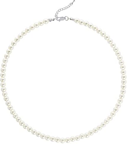 BABEYOND Collana Perle Charleston Accessori Charleston Collana Perle Anni 20 Collana Donna Gatsby Collana di Perle Sposa Collana Perle Donna Bianco (Diametro della perla: 6 mm)