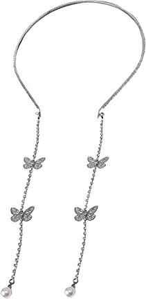 IHEHUA Capelli Ragazze Moda Nappa Strass All-match Cerchio Copricapo Altro (Argento)