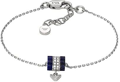 Emporio Armani - Bracciale con elementi da donna con lapislazzuli blu, EG3572040