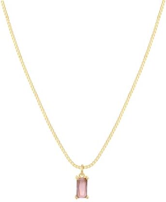 FUNEIA Diamanti Collana Donna Oro Collana Pietra di Nascita Smeraldo Madri Collana Dorata Sottile Collana Pendente di Zirconi Cubici Blu Verdi Regali di Compleanno Choker Ragazze Mamma Gioielli