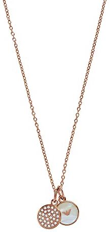 Emporio Armani Collana Per Donna, Collana In Acciaio Oro Rosa, EGS2158221