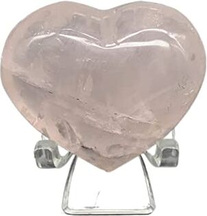 LABDIP decorazione della stanza Cristallo naturale Grezzo Naturale Rosa Trasparente Amore Cristallo Quarzo Rosa Cristallo Cuore Cristalli e Pietre (Color : 43g)