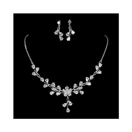 Shmily Premium zirconi Parure Collana Orecchini