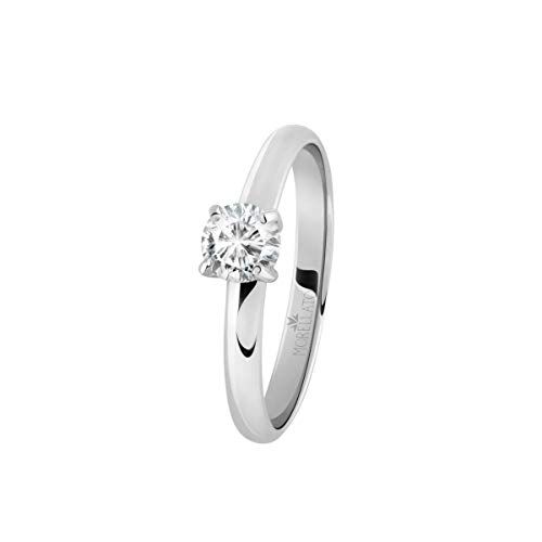 Morellato Anello da donna, Collezione Love Rings, in acciaio e cristalli SNA42