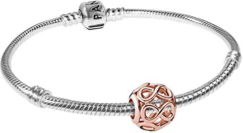 Pandora , bracciale Starter con simbolo dell’infinito, articolo n. 08324 e Argento, colore: multicolore, cod.