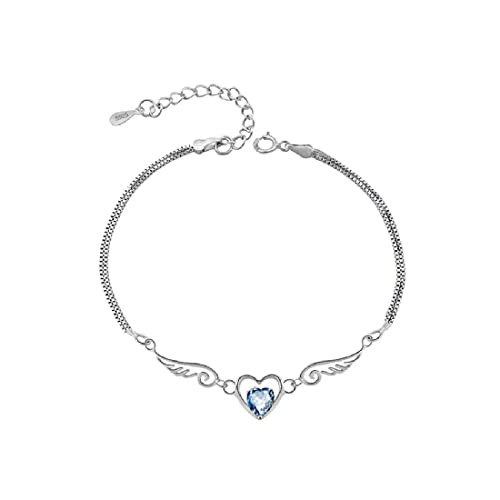 TSLRSA Pcs angelo custode bracciale angelo ali amore bracciale coppia luce lusso bracciale coppia luce lusso, regalo di compleanno per moglie, fidanzata, regalo di anniversario