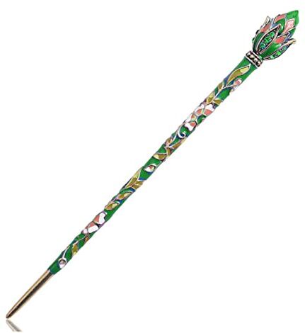 MOOCO MORNING Stile cinese fiore di loto smalto per capelli pin stick accessori donna costume classico clip di capelli in metallo gioielli