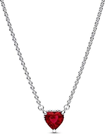 Pandora Collana Timeless  Cuore rosso