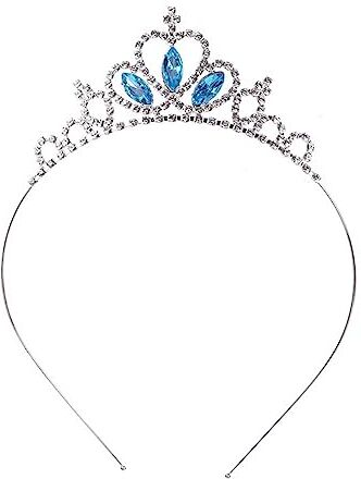 PLABBDPL Tiara di Cristallo Strass Principessa Corona Bambina，Tiara Corona di Cristallo Con Strass Corona Tiara Donna Capelli Matrimonio Tiara Fascia Argento